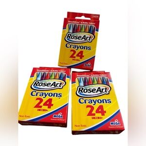 ROSEART PACKS OF 24 CRAYONS….